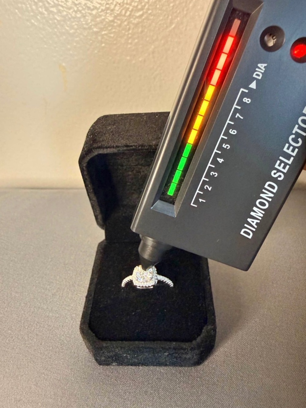 Halo VVS1 Moissanite Adjustable Engagement Ring